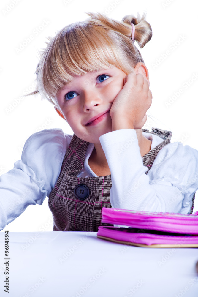 drawing schoolgirl 1