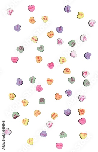 Candy heart valentines