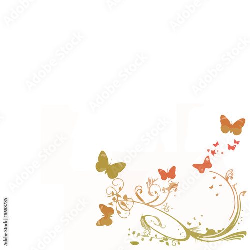 FLORAL PAPILLONS AUTOMNE
