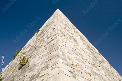 Italy Older stone pyramid in rome