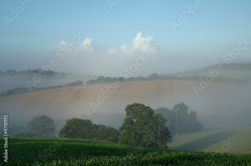 Obraz na płótnie paysage brumeux w salonie