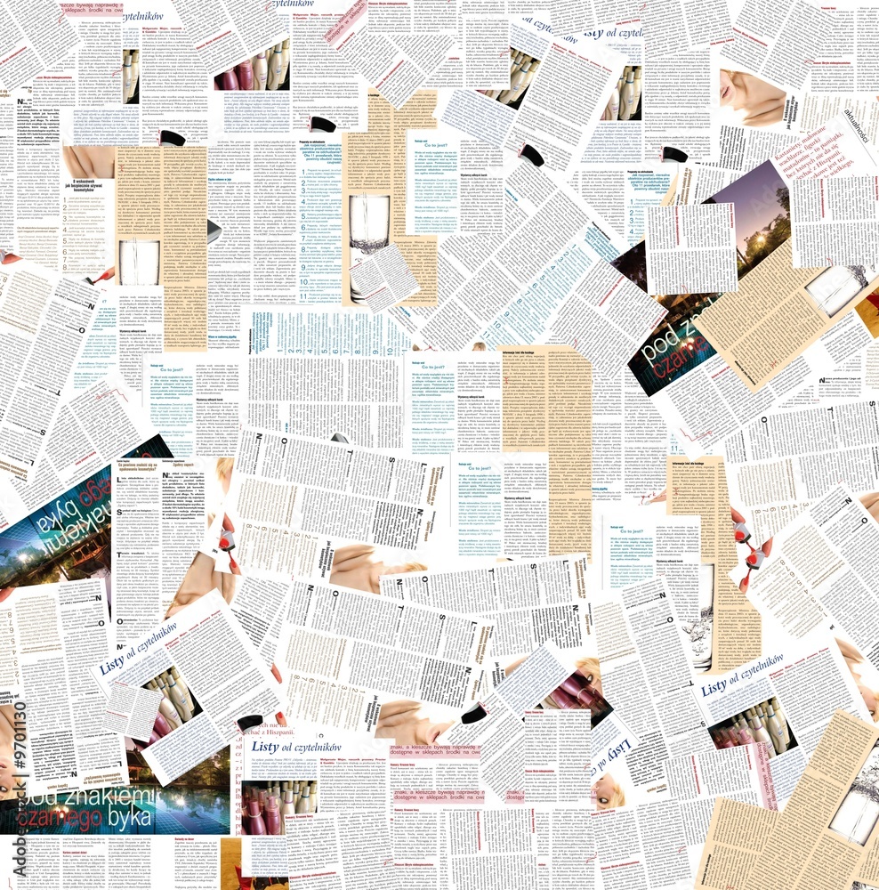Newspaper Wallpaper Stock Photo Adobe Stock