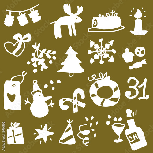Christmas set 1 - silhouettes