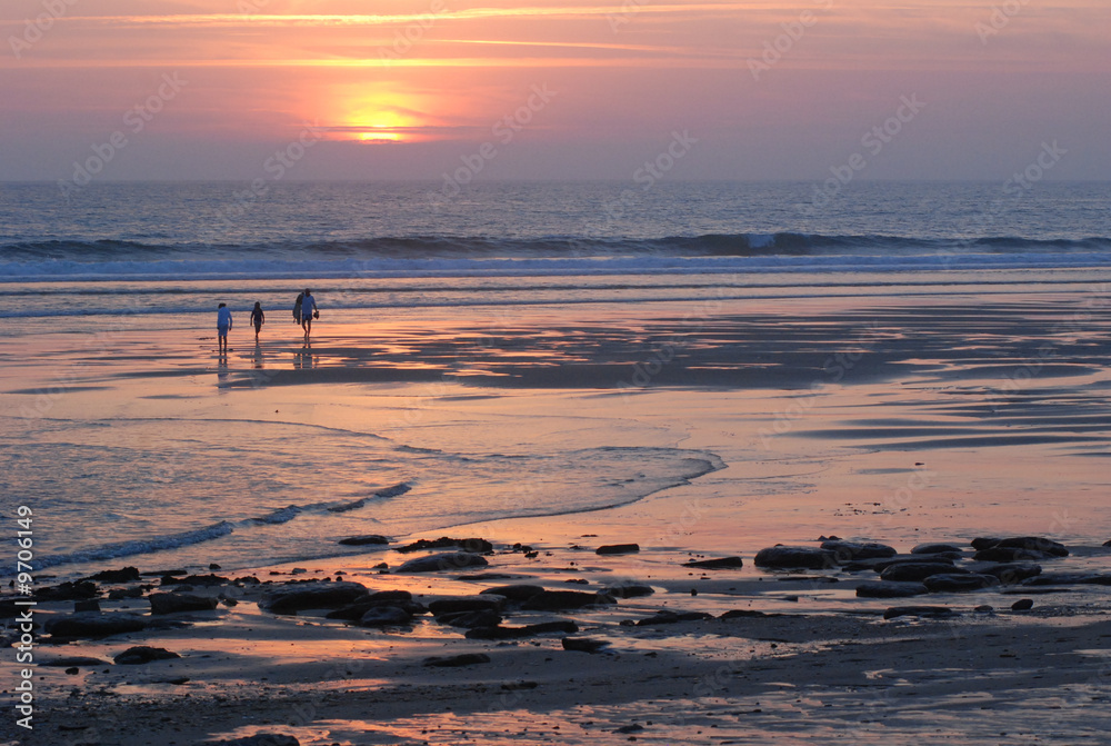 Naklejka premium coucher de soleil