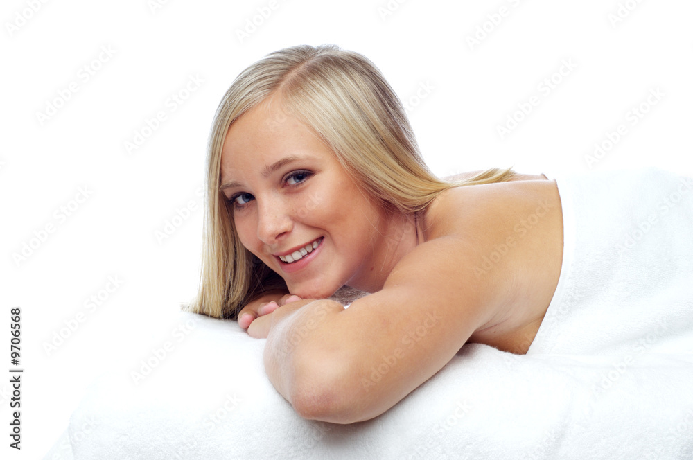 Woman having a beauty spa treatment Woman having a beauty spa treatment