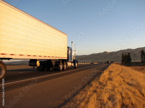 Truck behind