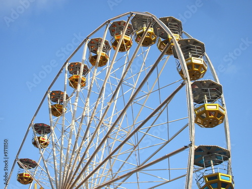 A Giant Wheel at a Fun Fair.