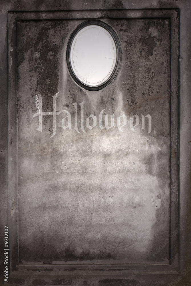 Old blank Halloween gravestone Old blank Halloween gravestone