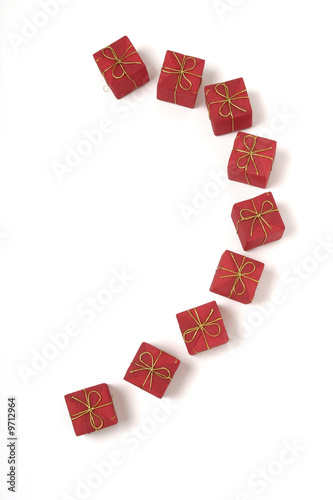 Red Christmas present boxes