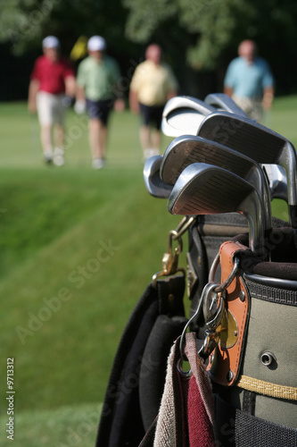 Golf Players and Bag