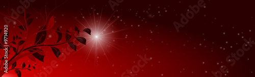 vector series - red and romantic christmas banner