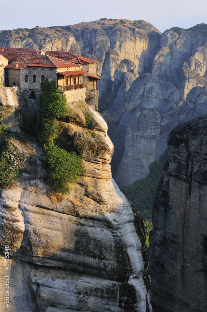 The famous hanging monastery of Meteora, Greece