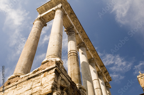 Photography Italy Older stone column in rome forum