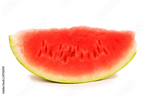 Watermelon slice isolated on the white background