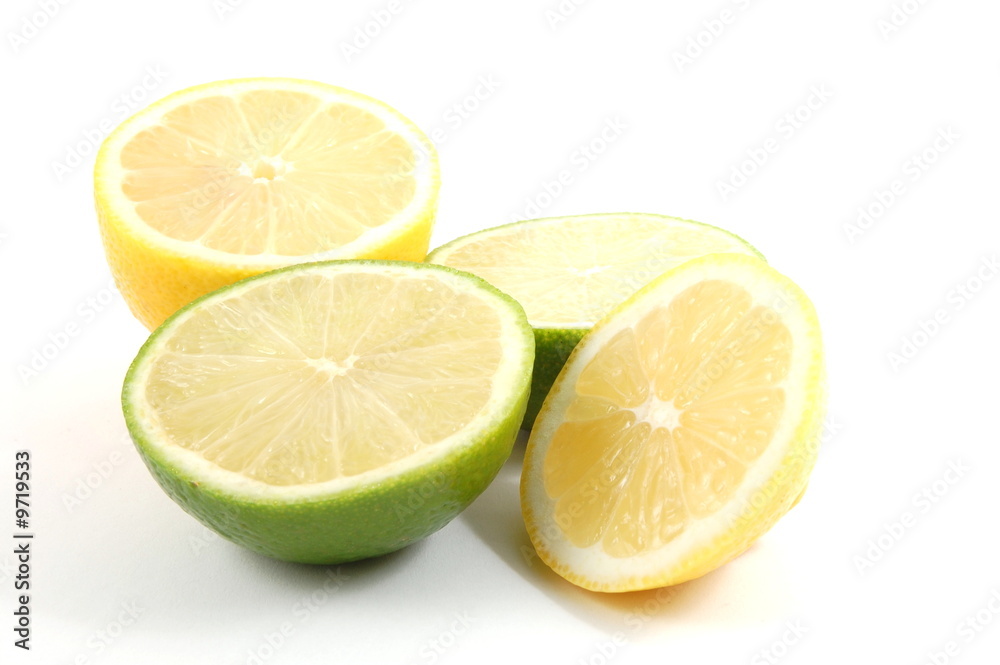 fresh lemon , orange , and citron fruits isolated