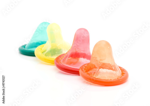 condom studio isolated - safe sex concept