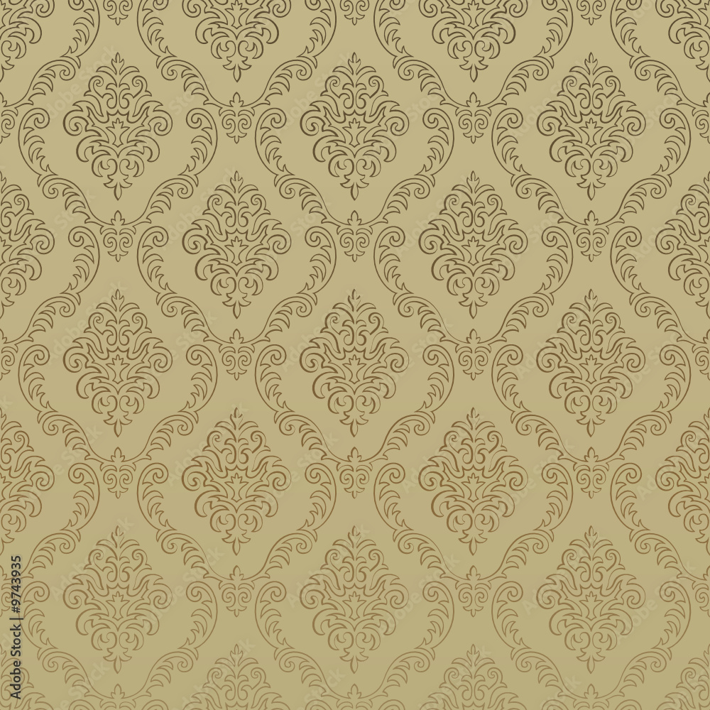 Seamless Damask Wallpaper Seamless Damask Wallpaper