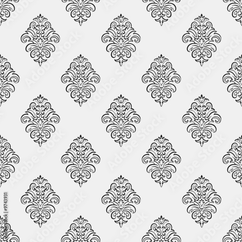 Seamless Damask Wallpaper
