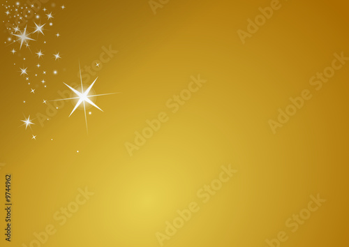 gold Merry christmas background stars