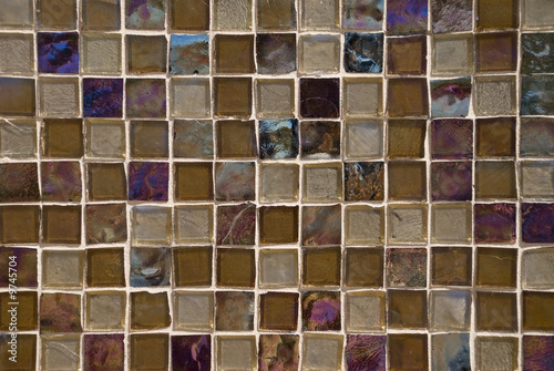 Brown Toned Glass Tile Background-Horizontal