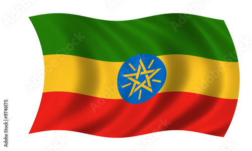äthiopien fahne ethiopia flag photo