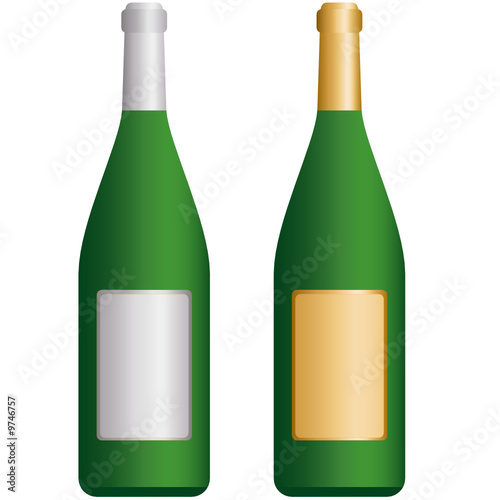 Gold- und Silberflasche