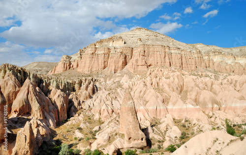 Summer landscape of Cappadocia near Goreme  Turkey