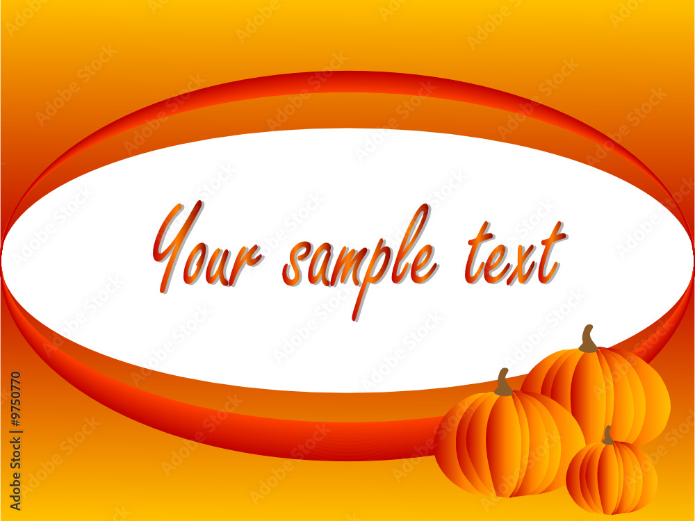 Fototapeta premium Autumn background with the pumpkins