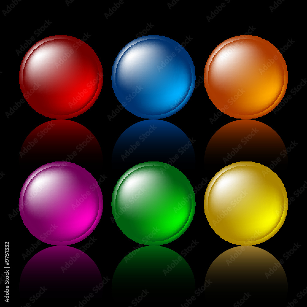 set of web buttons