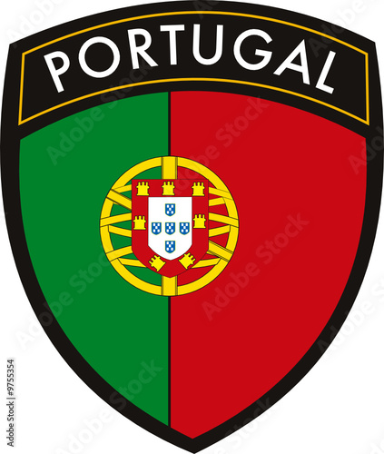 portugal vector patch flag
