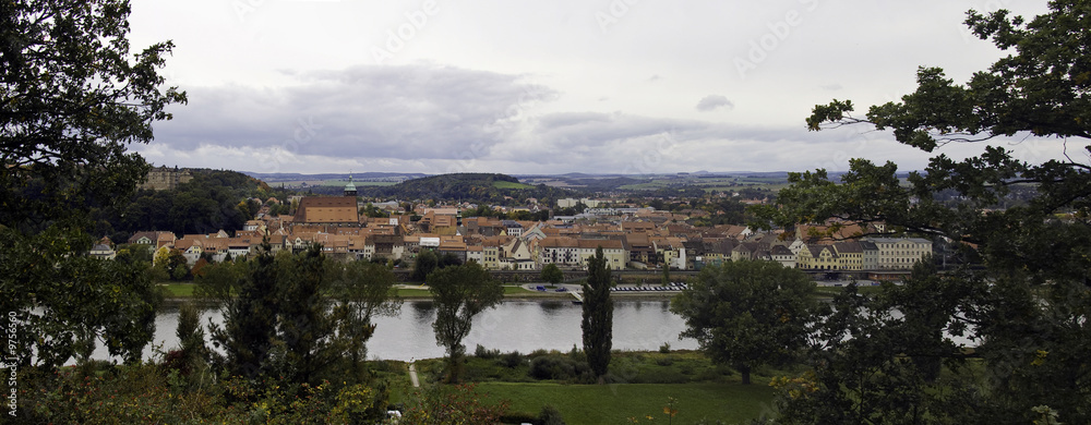 Fototapeta premium Herbstpanorama Pirna