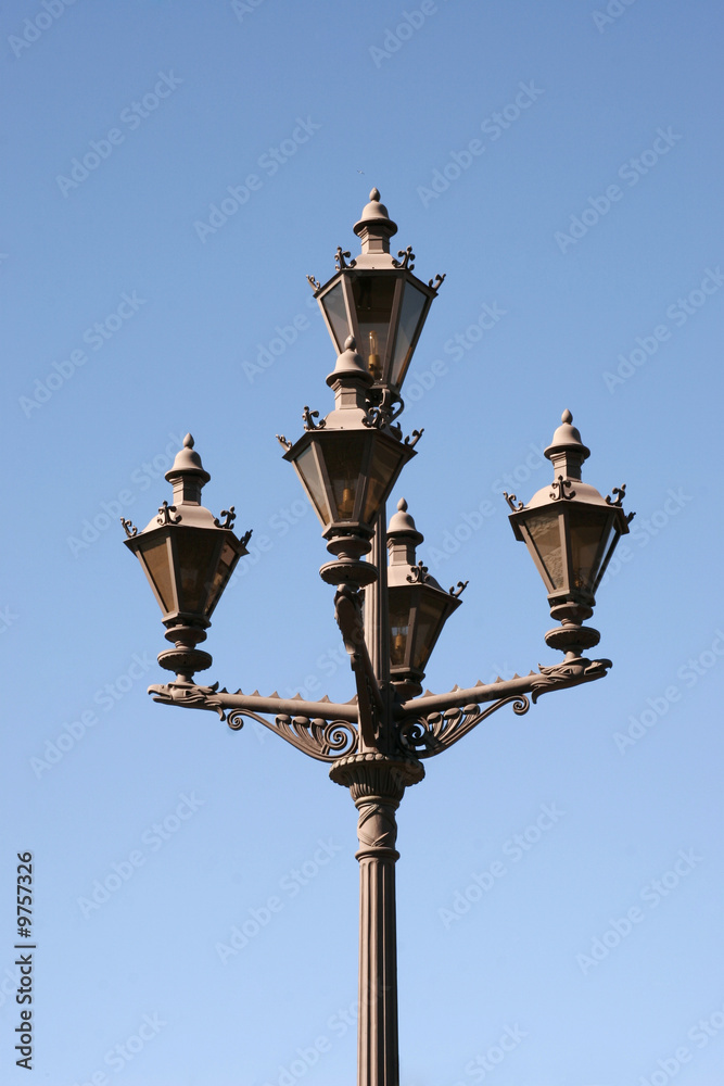 trditional street lamp