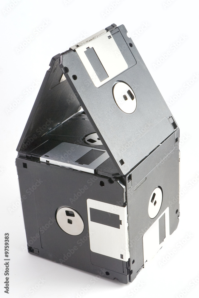 Obraz premium Floppy disks isolated on white background