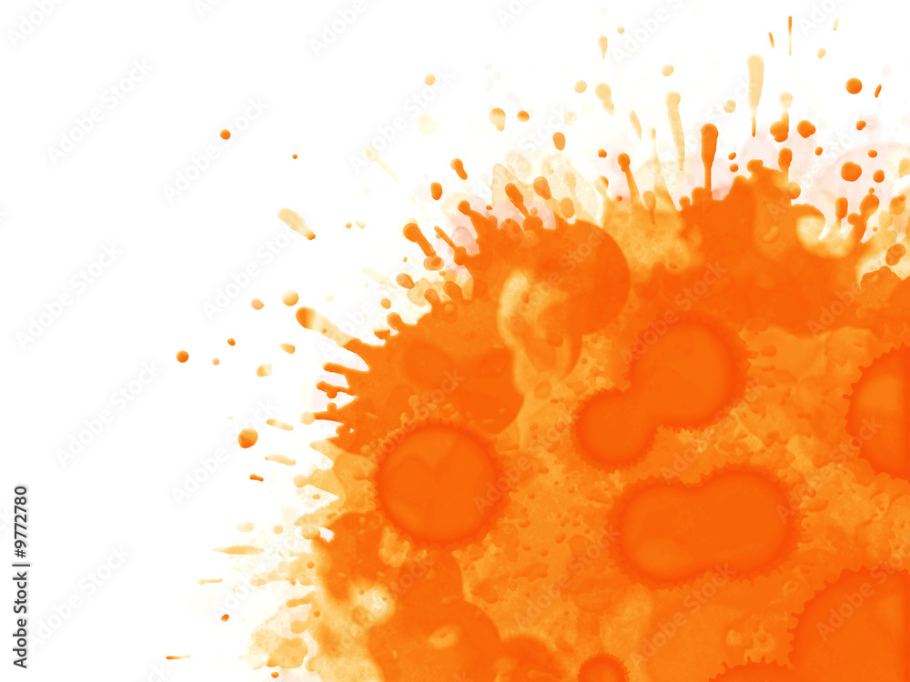 tache orange fond blanc Illustration Stock | Adobe Stock