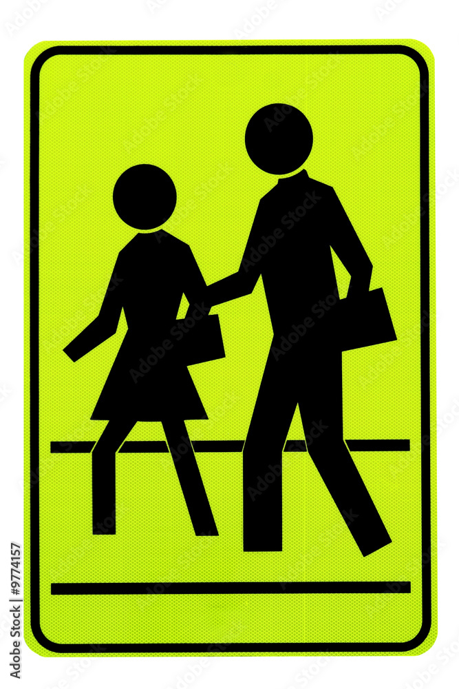 Road Sign. Pedestrians. Road Sign. Pedestrians.