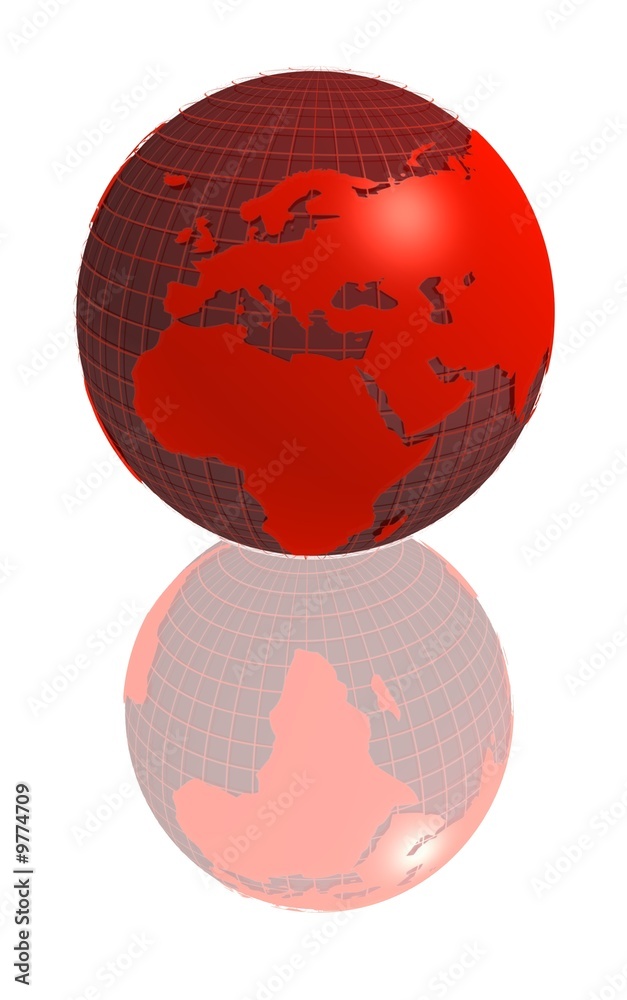 red globe africa, europe