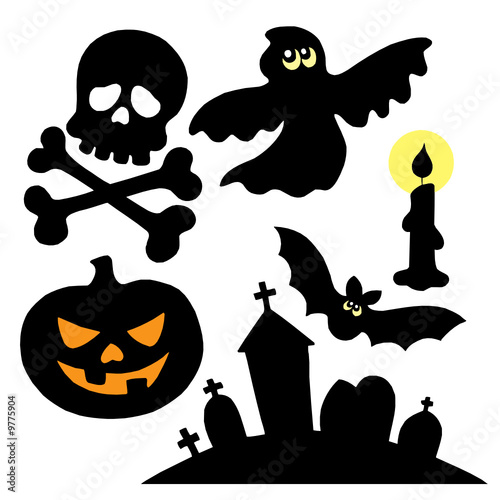 Halloween silhouettes collection 2