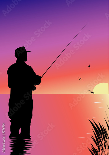 vector illustration "fishing"