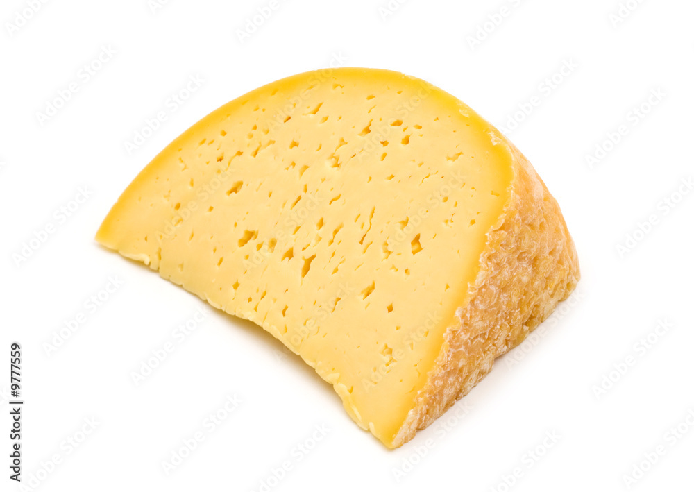 slice cheese on white background slice cheese on white background