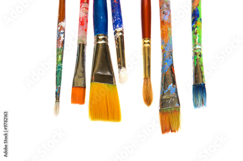 Row of Paint Brushes