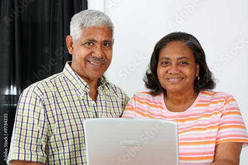 Senior Minority Couple Work...