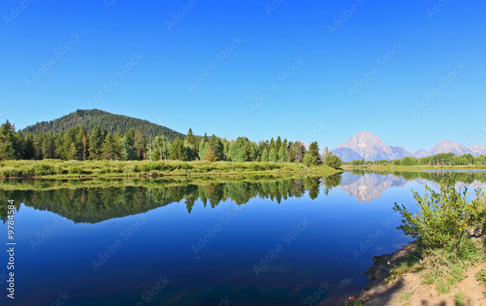 The Oxbow Bend Turnout Area in Grand Teton National Park