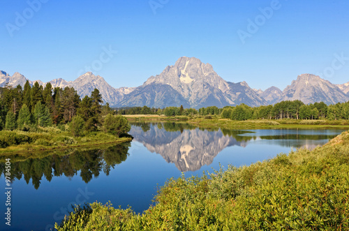 The Oxbow Bend Turnout Area in Grand Teton National Park © Gary