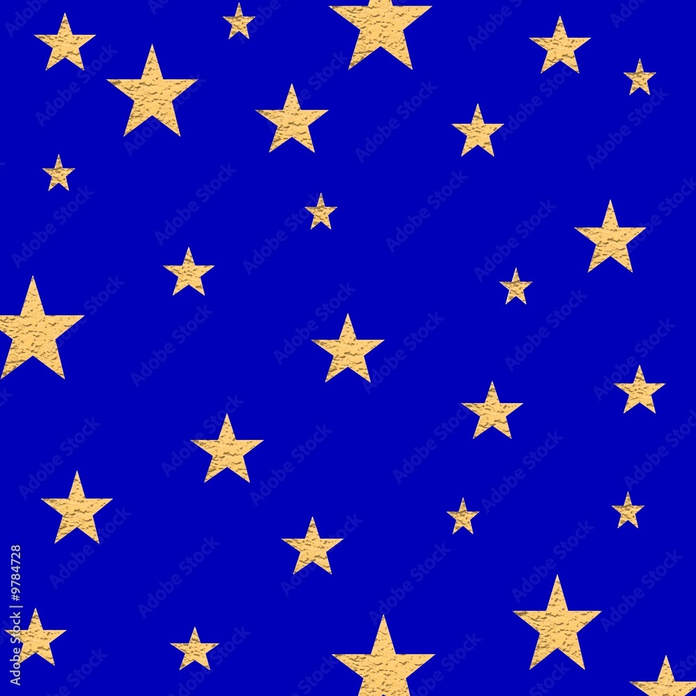 ETOILES DOREES FOND BLEU ETOILES DOREES FOND BLEU