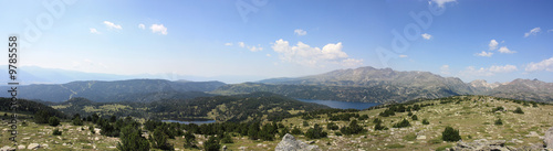 panoramique des lacs de montagne du capcir