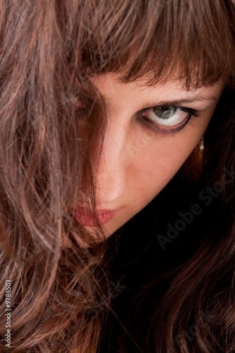 Female portrait. Beautiful young woman close up.