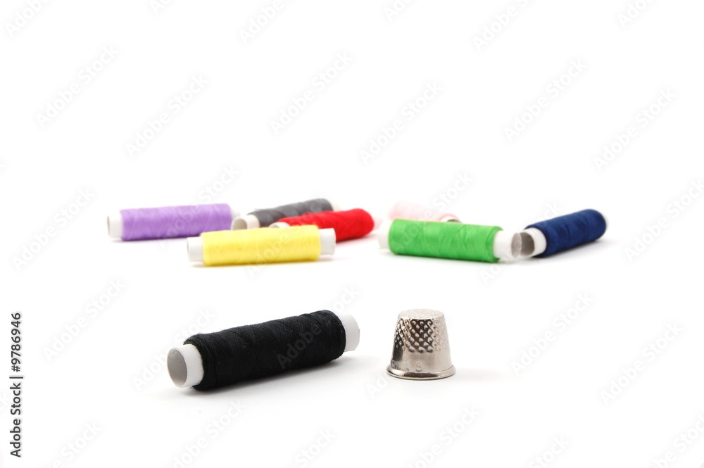 sewing kit isolated on a white background sewing kit isolated on a white background