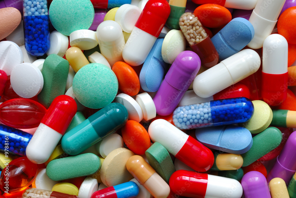 Pills and capsules macro Pills and capsules macro