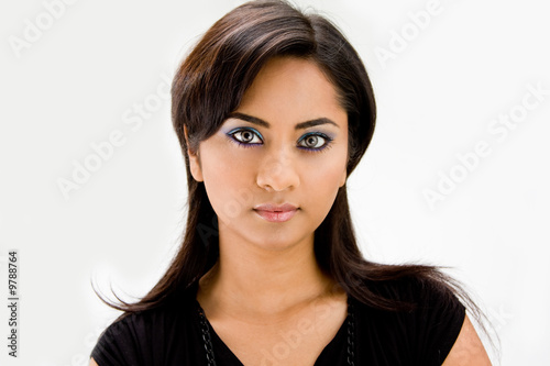 Face of a beautiful Hindi woman