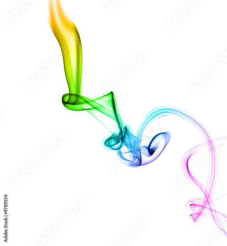Astract colored smoke